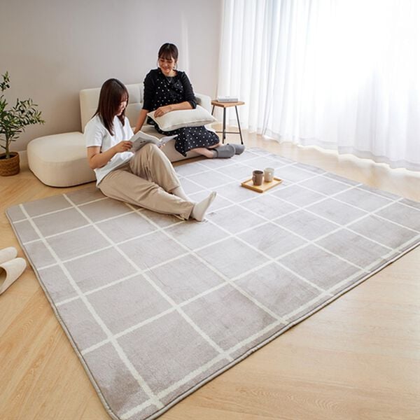 iellio（イエリオ）の「北欧調洗えるはっ水フランネルラグ＜ロングシーズン・床暖対応・洗濯可能・ウォッシャブル・おしゃれ・はっ水＞（ラグ）」｜詳細画像