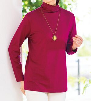 ルフラン（ルフラン）の「コットンシルクプルオーバー（カットソー）」｜ラズベリー