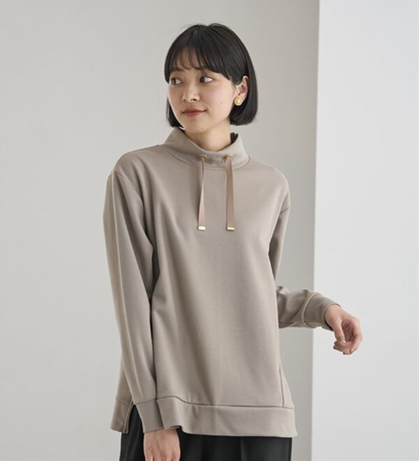 BELLUNA（ベルーナ）の「サイドジップスタンド衿プルオーバー（カットソー）」｜詳細画像