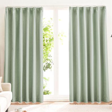 iellio（イエリオ）の「１００％遮光＆防音＆断熱保温カーテン＜２枚組・１００％遮光（１級遮光）・洗える・無地・形状記憶加工・新生活・コスパ＞（ドレープカーテン）」