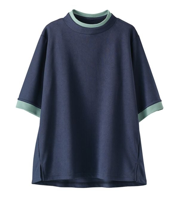 BELLUNA（ベルーナ）の「配色デザインハイネックプルオーバー（カットソー）」｜詳細画像