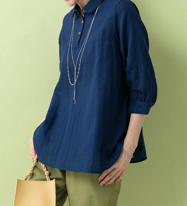 ルフラン（ルフラン）の「選べる＊さら涼ダブルガーゼシャツ（シャツ）」｜詳細画像