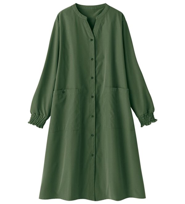 LAVIENNE（ラヴィエンヌ）の「シャーリングスリーブシャツワンピース（チュニック）」｜詳細画像