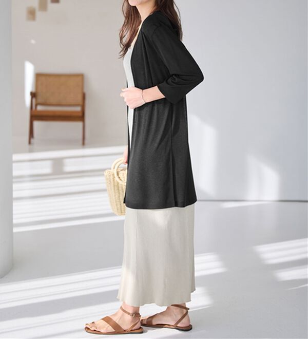 Viola e Viola（ヴィオラ エ ヴィオラ）の「【選べる丈】こなれカーデ（その他カーディガン）」｜詳細画像