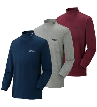 「【３色組】＜ダンロップ・リファインド＞肌側綿１００％裏起毛ハイネック（メンズカットソー）」