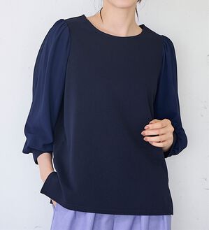 RANAN（ラナン）の「リップル素材ボリューム袖プルオーバー（カットソー）」｜詳細画像