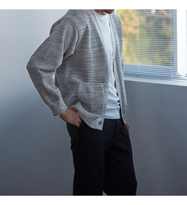 「涼感・軽量サマーカーディガン（メンズカーディガン）」｜詳細画像