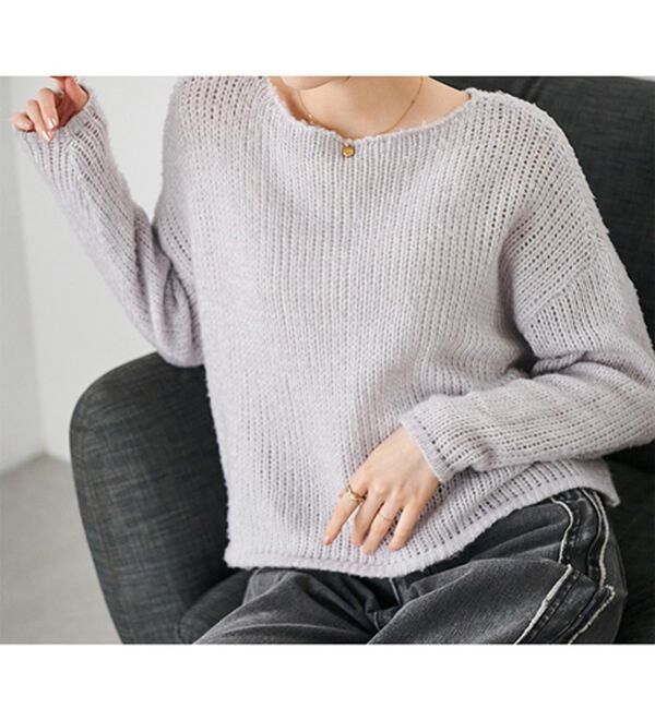 モヘアタッチローゲージシアーニット - ベルーナ【公式】