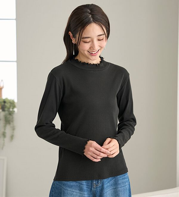 BELLUNA（ベルーナ）の「《ＨｕｇＲｅａｍコットン》メロウリブプルオーバー（カットソー）」｜詳細画像