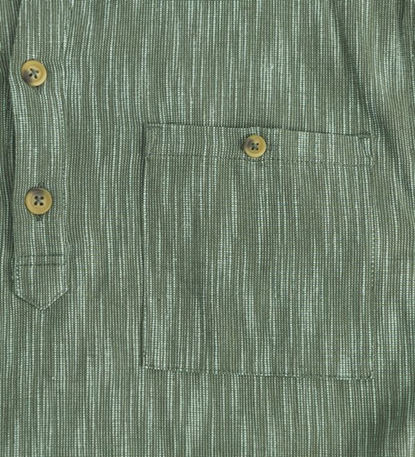 「ざっくり木綿のゆったりリラックスシャツ（メンズシャツ）」｜詳細画像