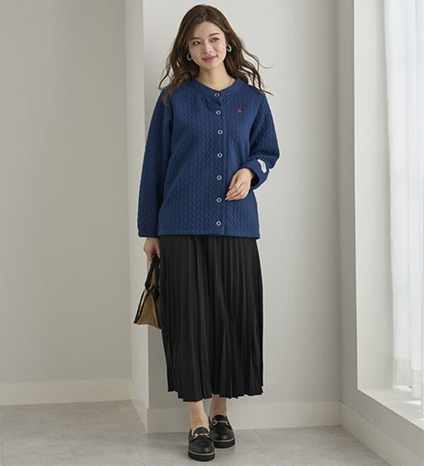 BELLUNA（ベルーナ）の「【ＰＯＬＯ　ＢＣＳ】ジャカード素材カーディガン（その他カーディガン）」｜詳細画像