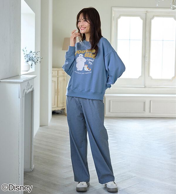 BELLUNA（ベルーナ）の「＜Ｄｉｓｎｅｙ＞【ベイマックス】部分発泡プリント裏毛ゆったりトレーナー（トレーナー・スウェット）」｜詳細画像