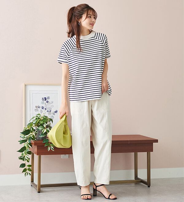 BELLUNA（ベルーナ）の「下半身カバーコクーンシルエットパンツ（フルレングスパンツ）」｜詳細画像