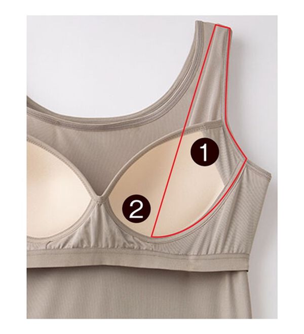 LAVIENNE（ラヴィエンヌ）の「骨格ウェーブさんブラトップ（肌着・インナーウェア）」｜詳細画像