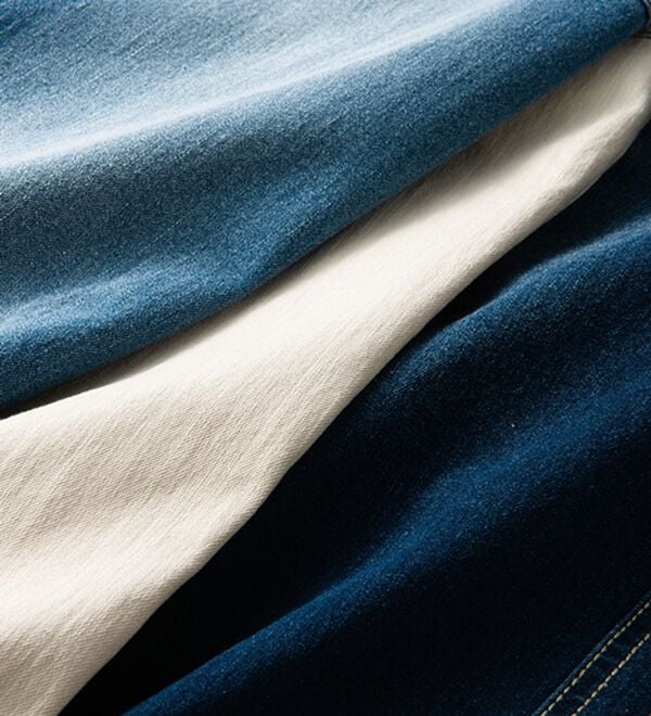 ルフラン（ルフラン）の「【３本組】【ヒヤロン】軽やかデニムひんやりパンツ（フルレングスパンツ）」｜詳細画像