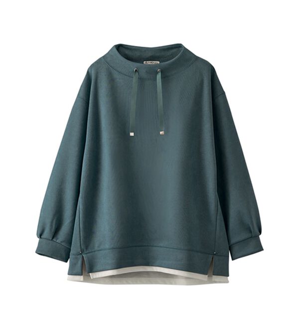 BELLUNA（ベルーナ）の「スエード調重ね着風プルオーバー（カットソー）」｜詳細画像