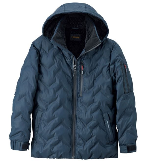 「＜ダンロップ・リファインド＞防寒裏ボア中わたジャケット（メンズジャケット）」｜ネイビー