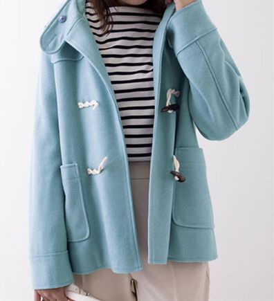 BELLUNA（ベルーナ）の「ウール調素材ダッフルコート（ショートコート）」