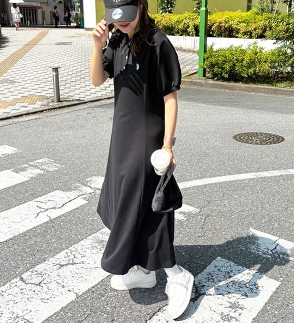 GeeRA（ジーラ）の「【Ｕ．Ｓ．ＰＯＬＯＡＳＳＮ】ポロ衿ワンピ―ス（その他ワンピース）」｜詳細画像