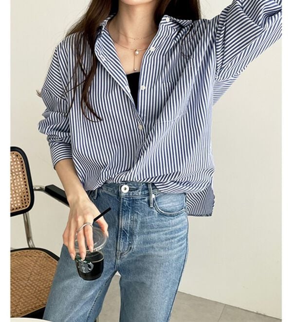 GeeRA（ジーラ）の「アソート柄オーバーサイズシャツ（シャツ）」｜詳細画像