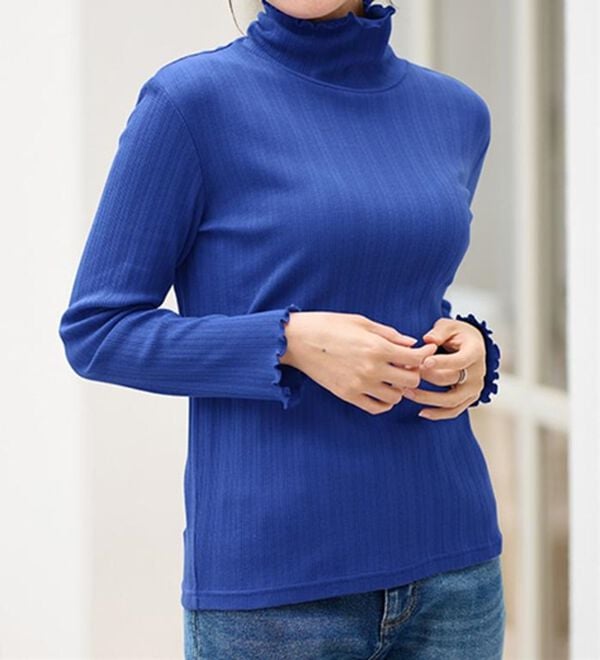 LAVIENNE（ラヴィエンヌ）の「着回し力抜群！綿１００％着映えリブインナー（肌着・インナーウェア）」｜詳細画像