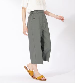 BELLUNA（ベルーナ）の「サラリ綿混ベイカーキュロットパンツ（その他パンツ）」｜チャコール