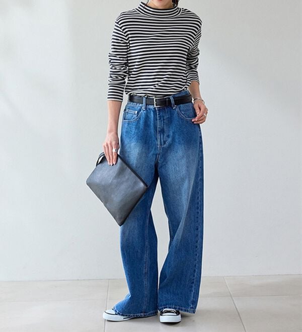 BELLUNA（ベルーナ）の「【選べる衿】肌に優しい綿１００％暖か発熱素材プルオーバー＜ベルホット　コットン＞（カットソー）」｜詳細画像