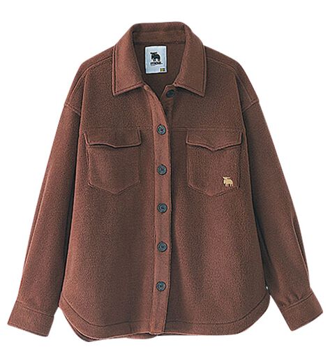 MOZ フリースクルーネックスウェット ブラウン トレーナー スウェット レディース moz モズ フーディー ピンクベージュ&frasl;ブラウン&frasl;ベージュ M&frasl;L プルオーバー ニッセン nissen |  ニッセン　店