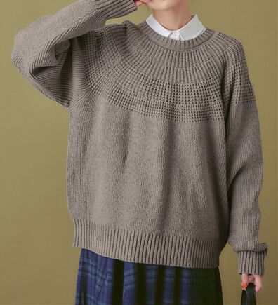 Viola e Viola（ヴィオラ エ ヴィオラ）の「【３つの機能付】求心編みニット（ニット・セーター）」