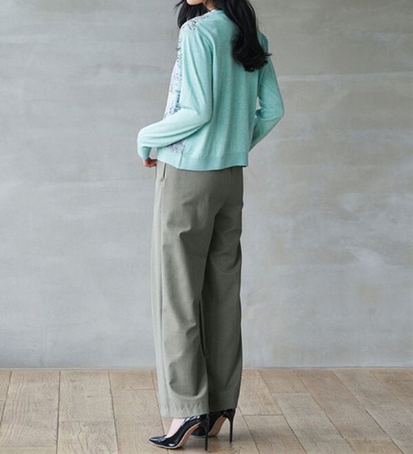 RANAN（ラナン）の「リボンデザインボックスタックワイドパンツ（ワイドパンツ・ガウチョ）」｜詳細画像