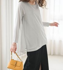 RANAN（ラナン）の「異素材切替フレアーチュニック（チュニック）」