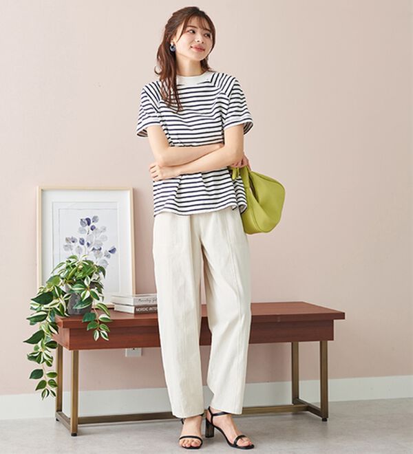 BELLUNA（ベルーナ）の「下半身カバーコクーンシルエットパンツ（フルレングスパンツ）」｜詳細画像