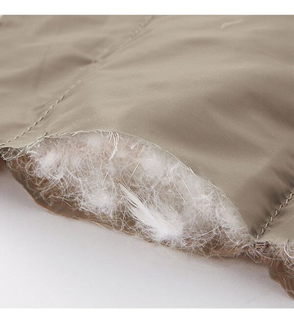 BELLUNA（ベルーナ）の「洗える！軽量ダウンノーカラーコート（ポーチ付）（ハーフコート）」｜詳細画像