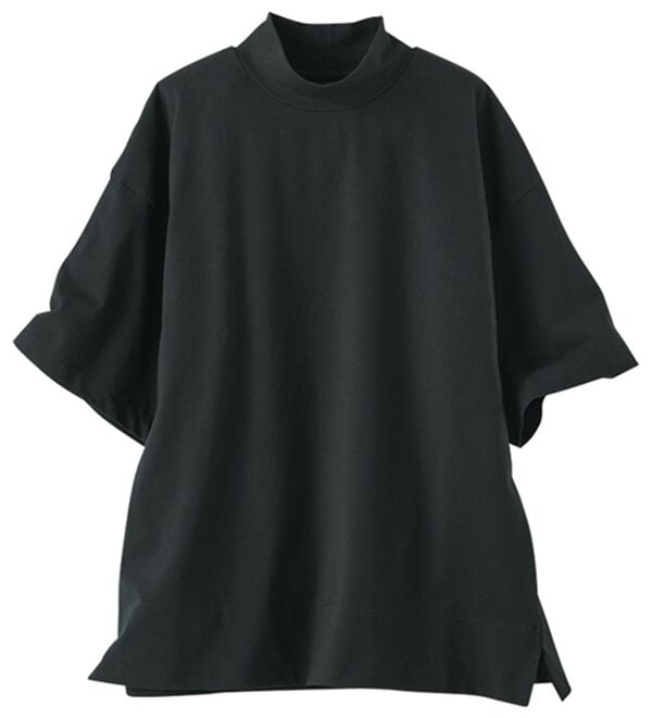 BELLUNA（ベルーナ）の「≪ＨｕｇＲｅａｍコットンＣｏｏｌ≫ひんやりハイネックプルオーバー（カットソー）」｜ブラック