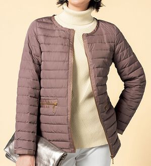 VINNO（ヴィノ）の「ハイブリッドダウントリミングジャケット（ベスト）」｜詳細画像