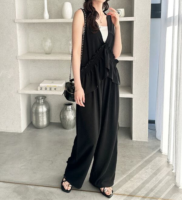 GeeRA（ジーラ）の「マルチＷＡＹフリルサロペット（オールインワン）」｜詳細画像