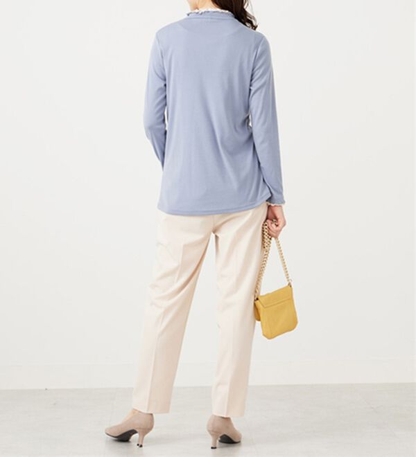 BELLUNA（ベルーナ）の「重ね着風フリル衿プルオーバー（カットソー）」｜詳細画像