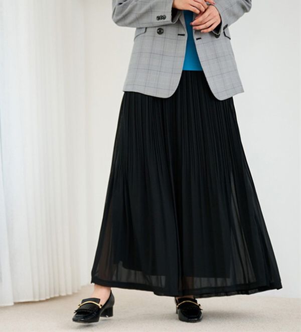 RANAN（ラナン）の「シフォンプリーツマキシスカート（ロングスカート）」｜詳細画像