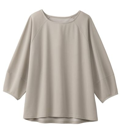 alotta（アロッタ）の「【接触冷感】さらっと上品ランタンスリーブカットソー（カットソー）」