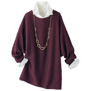 BELLUNA（ベルーナ）の「ラメニット使いドルマンチュニック（チュニック）」｜詳細画像