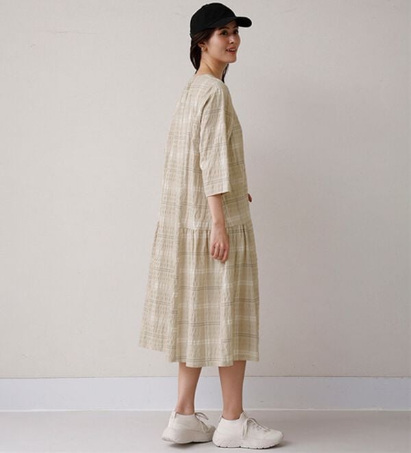 ルフラン（ルフラン）の「涼やか素材のゆったりワンピース（カットソーワンピース）」｜詳細画像