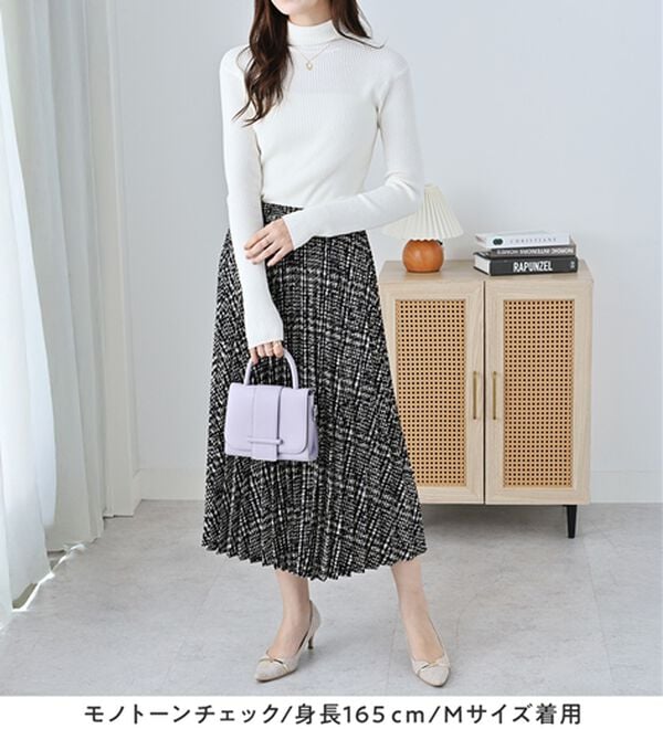 alotta（アロッタ）の「大人可愛いプリントプリーツスカート（ロングスカート）」｜詳細画像