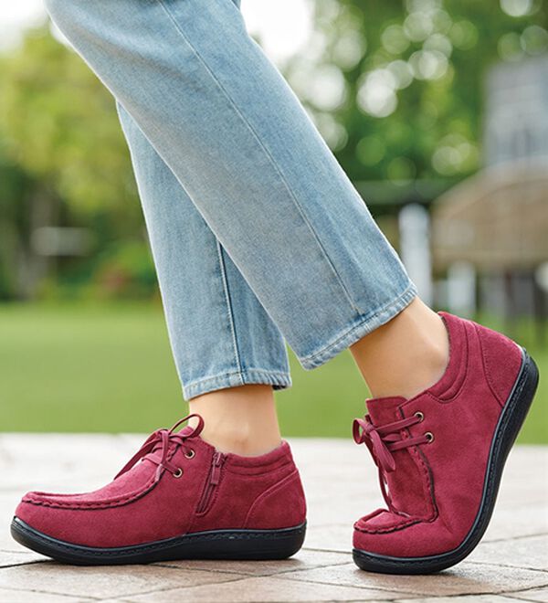 BELLUNA（ベルーナ）の「ゆったり履けるワラビーデザインシューズ（フラットシューズ）」｜詳細画像