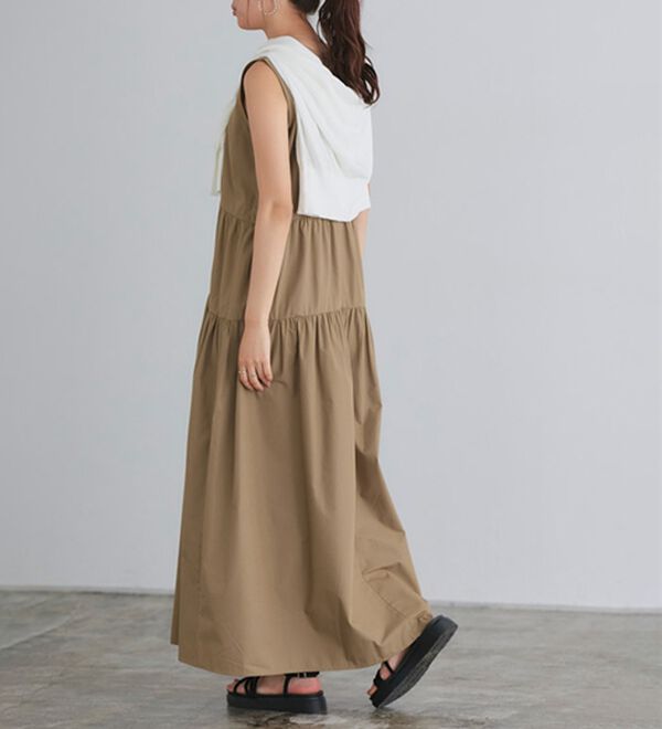 Pierrot（ピエロ）の「ラウンドティアードワンピース（カットソーワンピース）」｜詳細画像