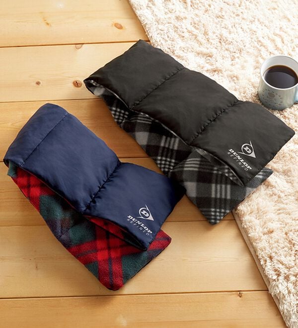 「【２色組】＜ダンロップ・リファインド＞リバーシブルダウンマフラー（メンズストール・マフラー）」｜詳細画像