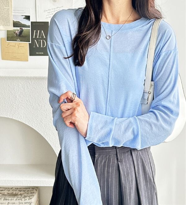 GeeRA（ジーラ）の「着回し自在！スラブシアートップス（カットソー）」｜詳細画像