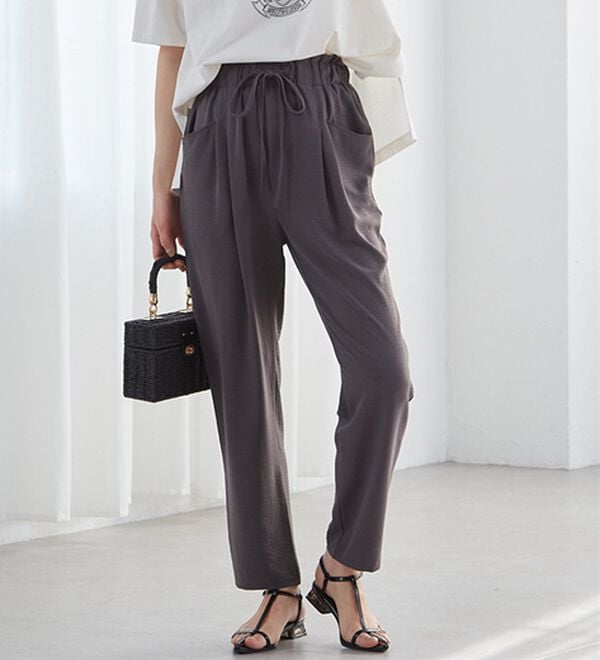 RANAN（ラナン）の「リラックスタックテーパードパンツ（フルレングスパンツ）」｜詳細画像