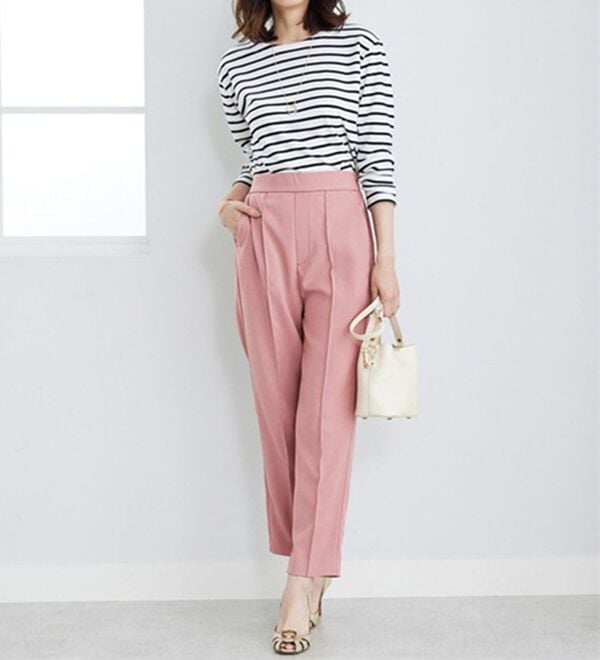 BELLUNA（ベルーナ）の「桜オイル加工テーパードパンツ（テーパードパンツ）」｜詳細画像