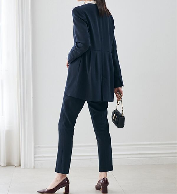 RANAN（ラナン）の「＜２点セット＞ラウンドヘムジャケットセットアップ（パンツスーツ）」｜詳細画像