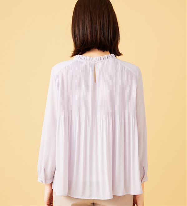 BELLUNA（ベルーナ）の「〈セレモニースタイル〉細プリーツデザインブラウス（ブラウス）」｜詳細画像